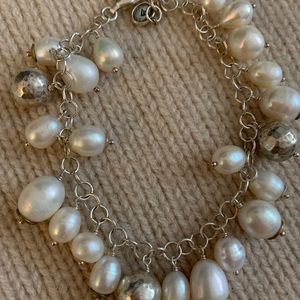 Silpada Sterling and pearl bracelet